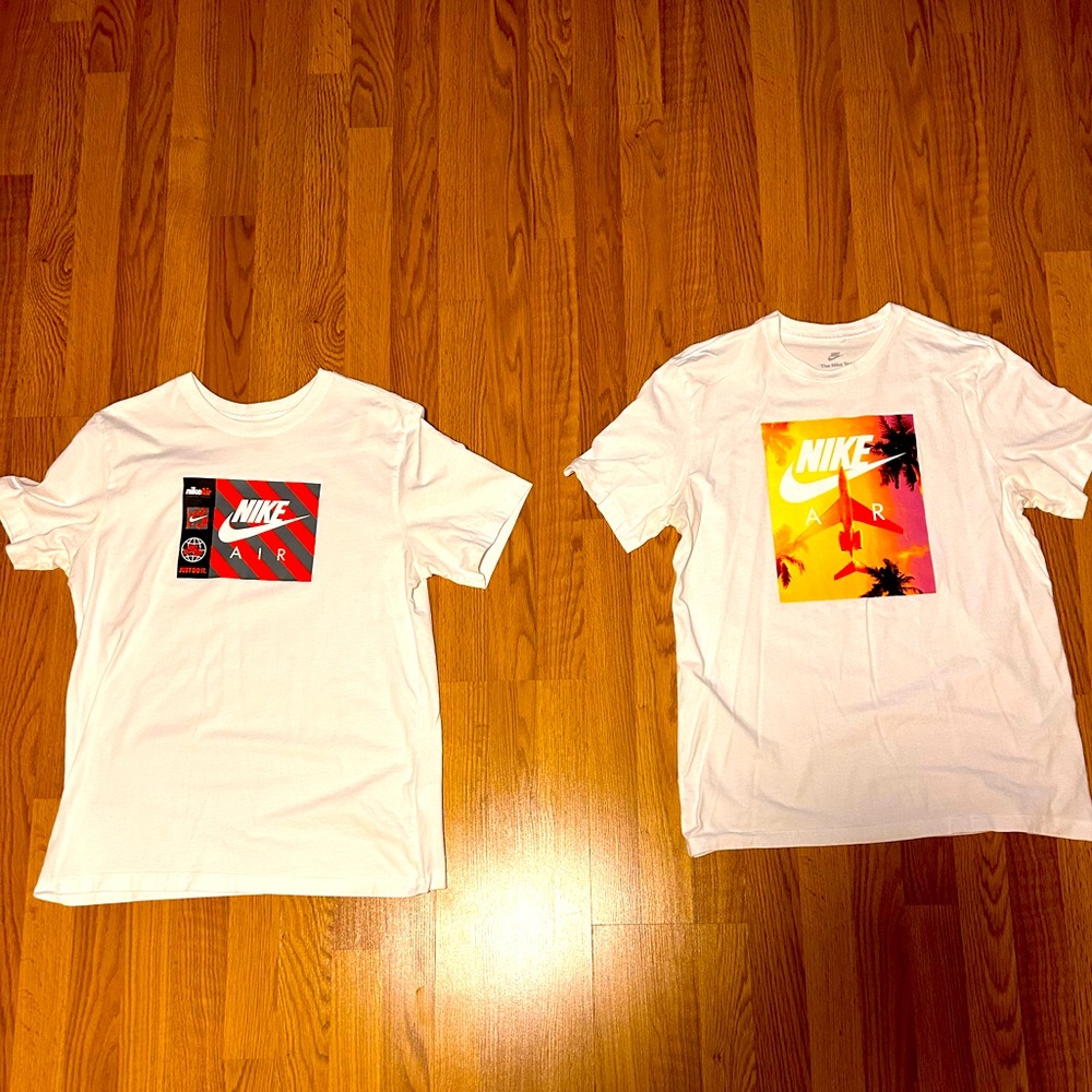 2 NIKE TSHIRTS SIZE LARGE ( USED )